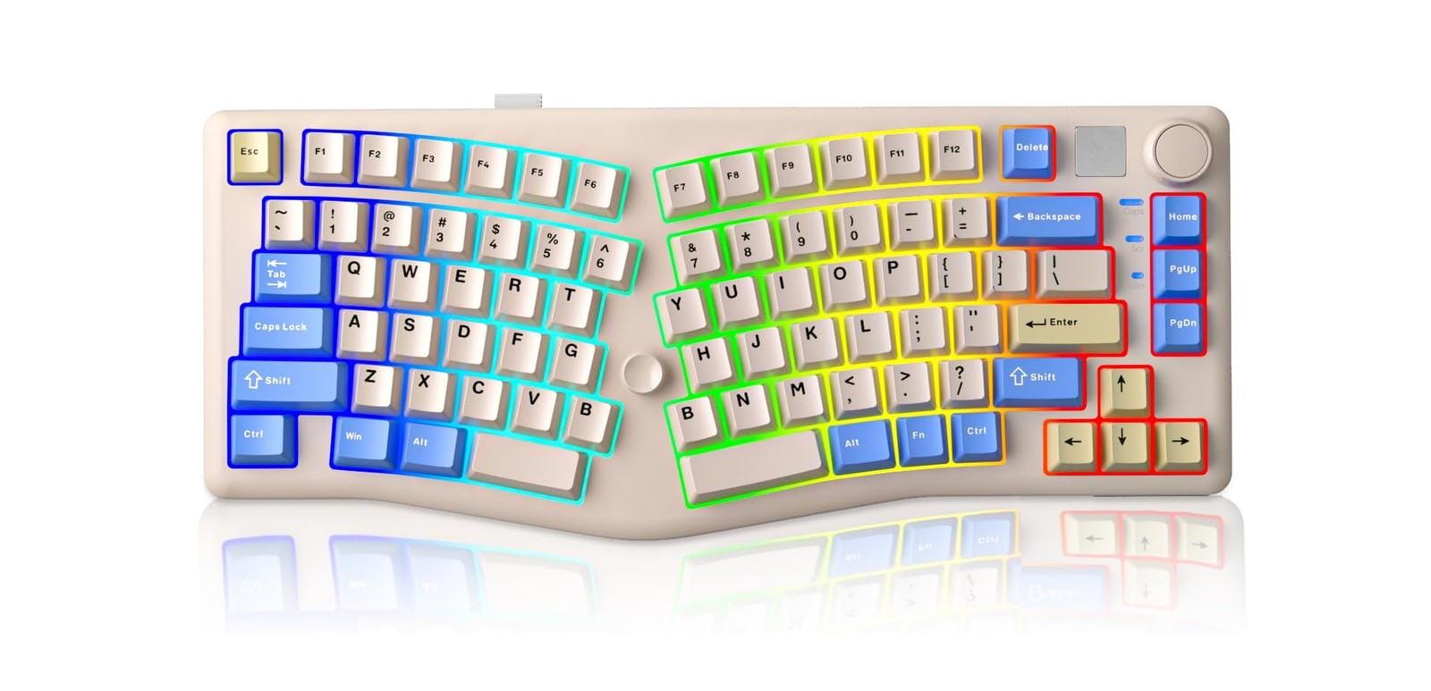 LEOBOG A75 Alice Keyboard, Tri-Mode Bluetooth/2.4G/USB-C Ergonomic Cute Cream...