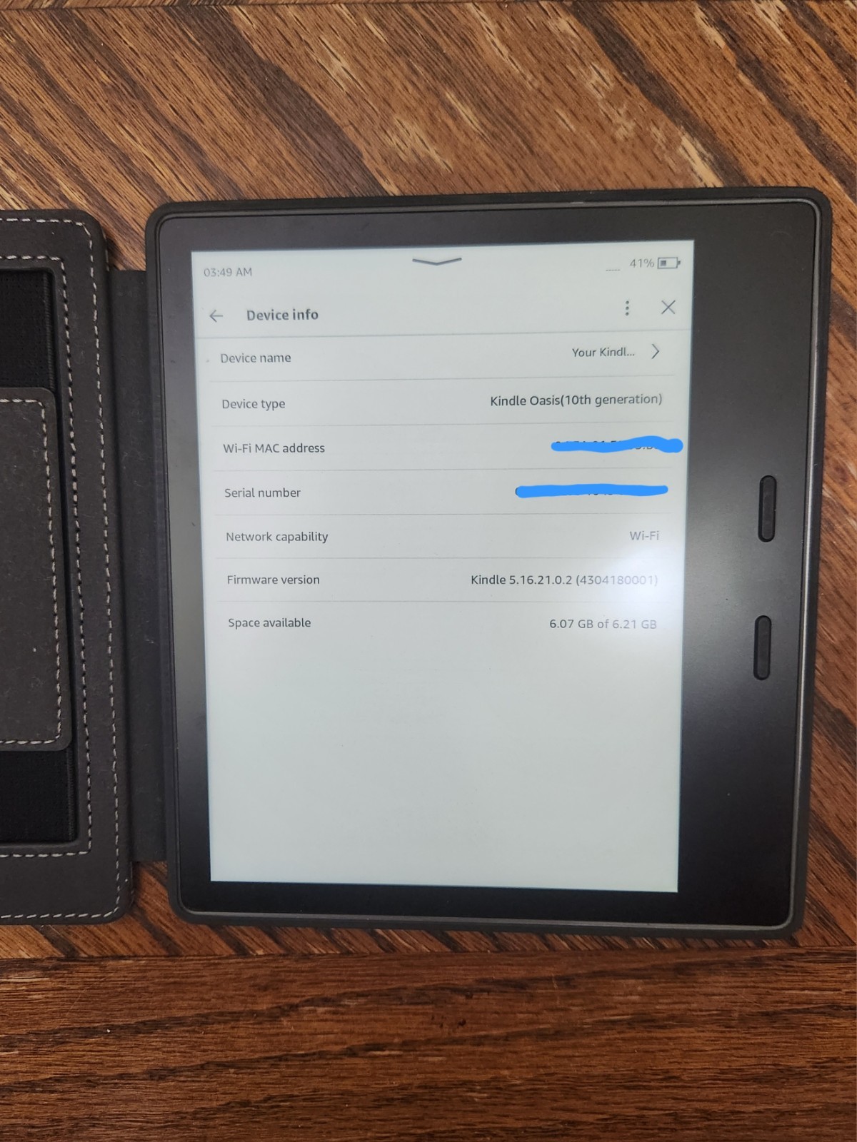 Amazon Kindle Oasis 10th Gen 2019 8GB 7'' eBook Reader Graphite Bundle w/ case