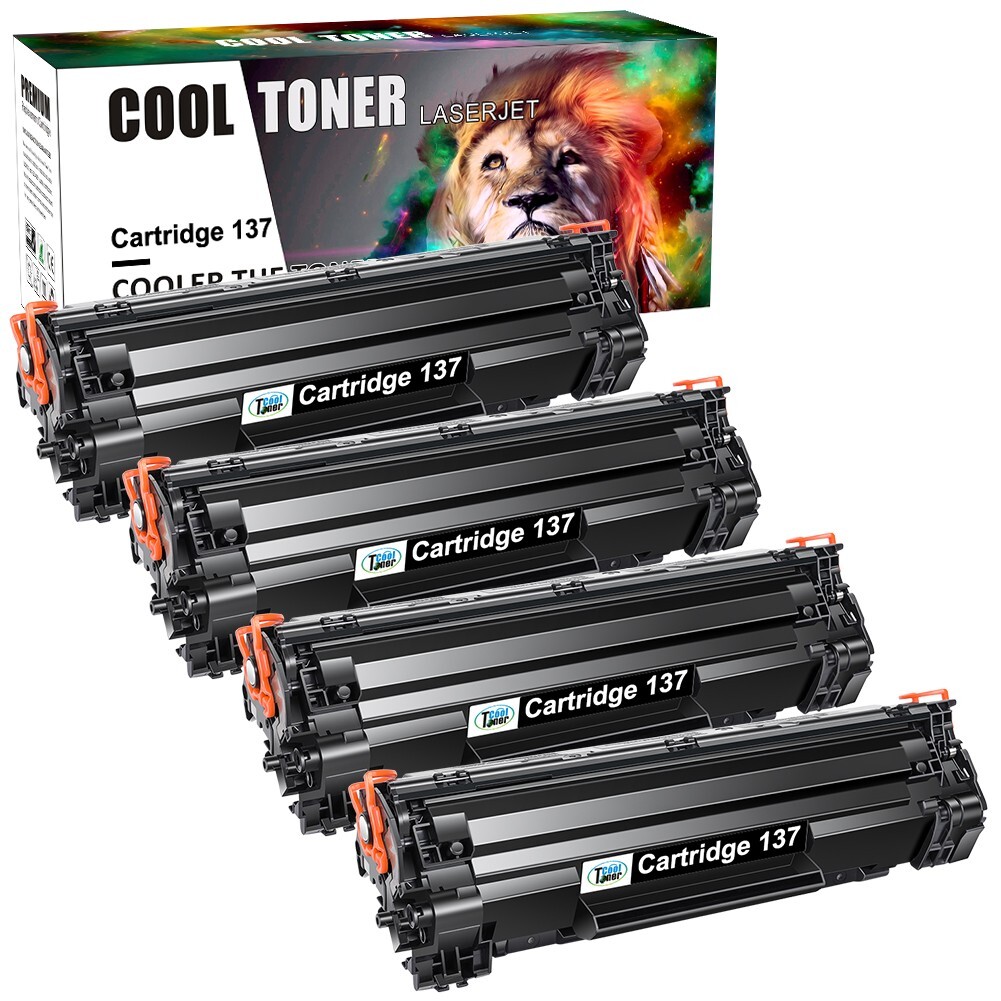 4PK CRG 137 Toner Cartridge for Canon 137 ImageClass MF244dw MF242dw Toner