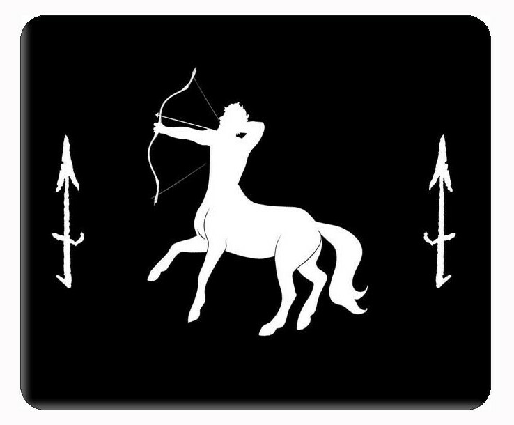 Custom Zodiac sign Sagittarius black computer, laptop,iPad,  mouse pad