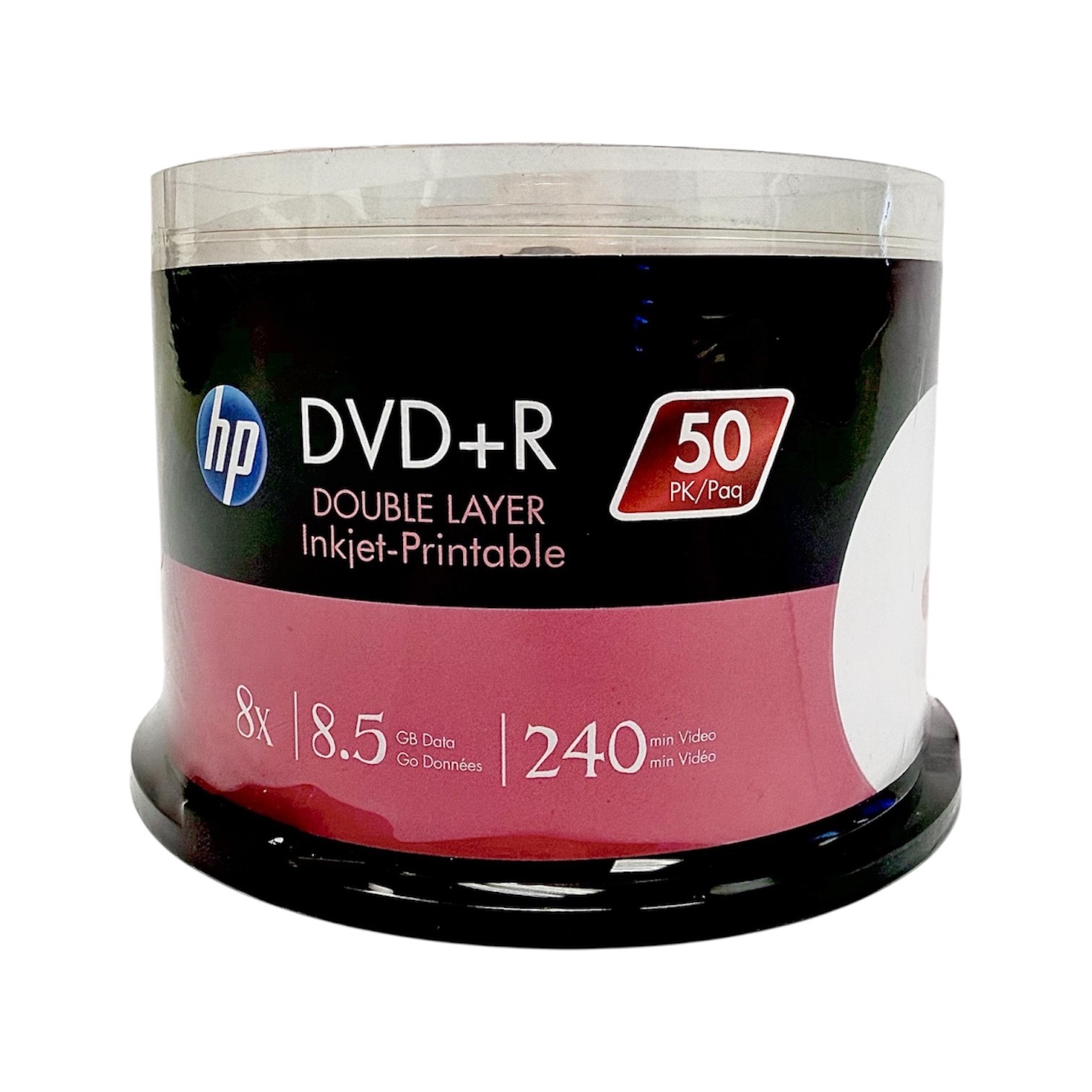 HP DVD+R DL 8.5GB 8X Inkjet Printable Recordable Dual Layer 50 PK for Duplicator