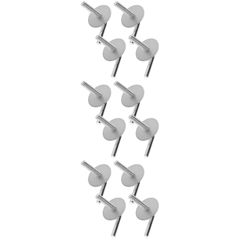 Silver Iron Fan Base Screw Set 12Pcs Durable Fan Stand Mounting Screws