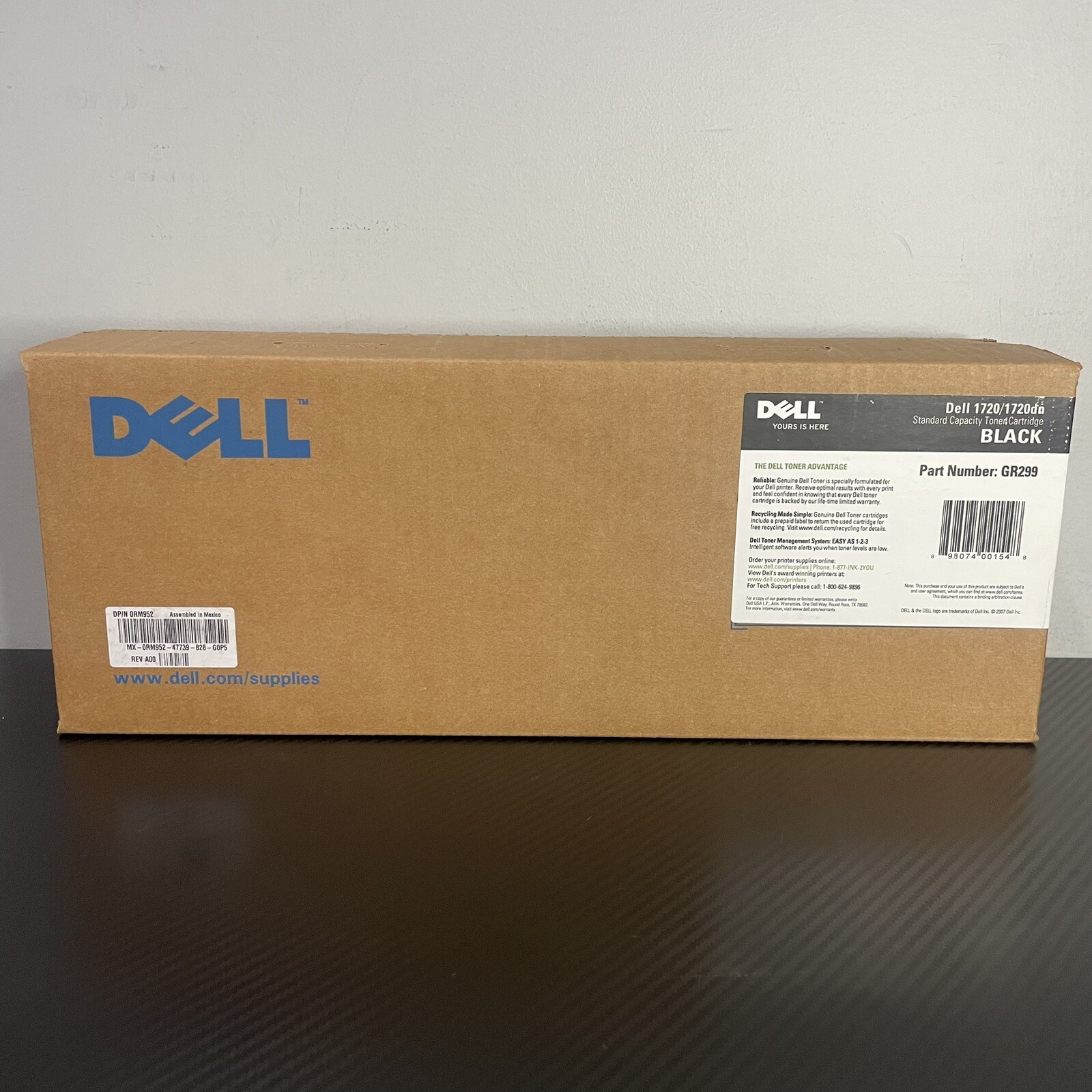 Dell 1720 / 1720dn Standard Capacity Black Toner Cartridge GR299 NEW Sealed Box