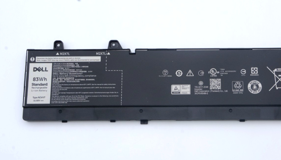 OEM Genuine 83Wh RCVVT NWDC0 Battery for Dell Precision 7670 7680 7770 7780 US