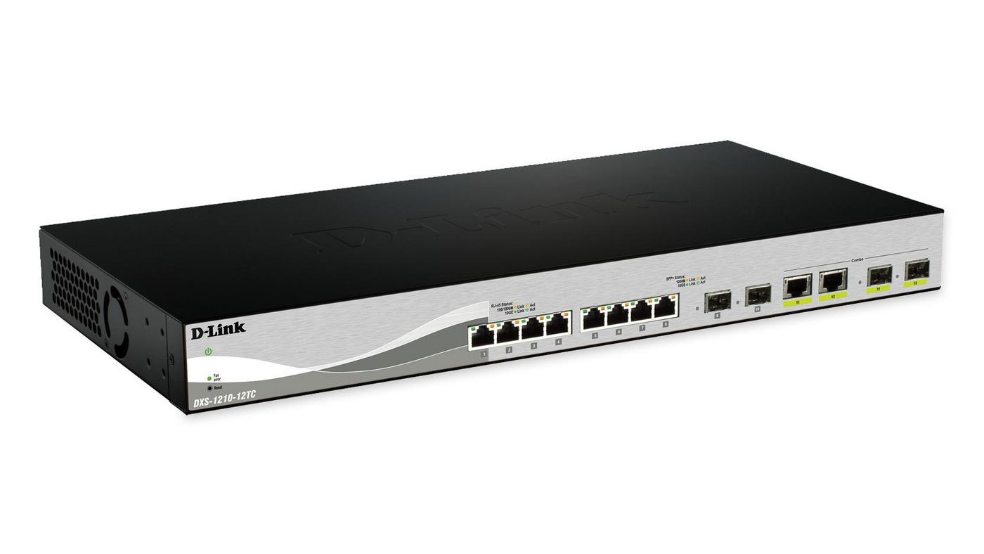 D-Link DXS-1210-12SC_E 12 Port Smart Managed Switch including 10x10 SFP+ po ~E~
