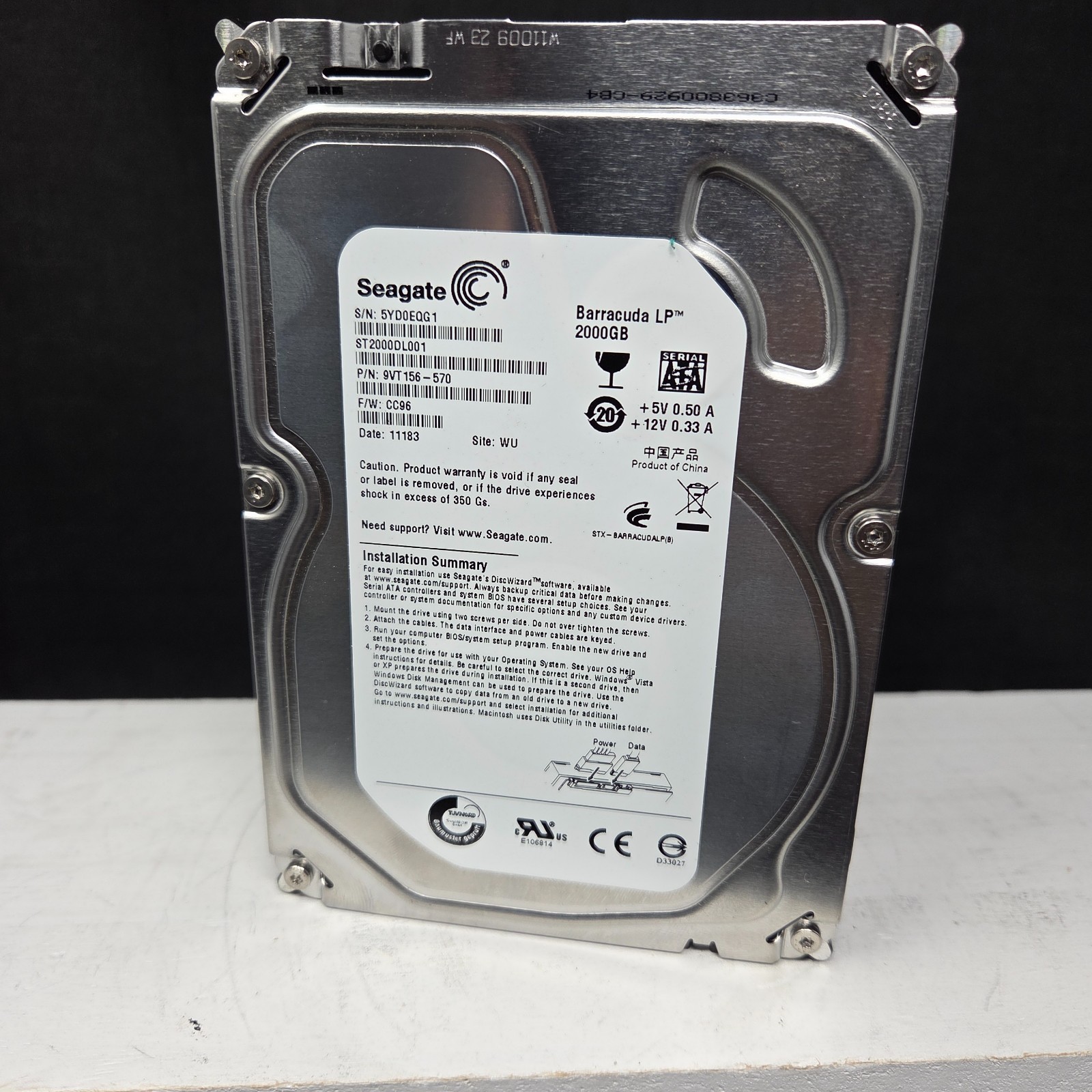 Seagate Barracuda LP 2000GB (2TB) Internal Hard Drive ST2000DL001