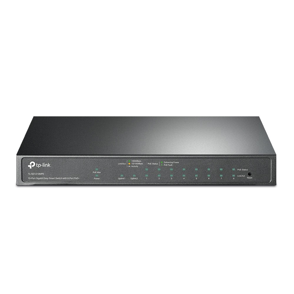 Tp-Link Usa Corporation Tl-Sg1210Mpe 10-Port Gigabit Easy Smart Switch 8-Port