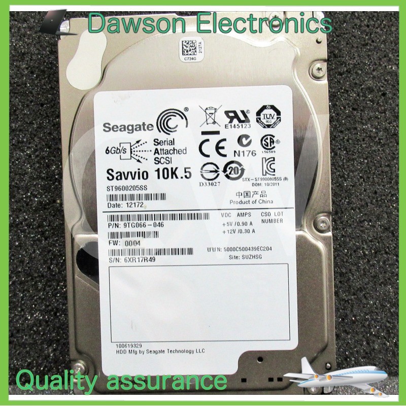 NewST9600205SS Seagate 600GB 10K RPM 6Gb/s 2.5" SAS HDD Hard Drive W/ZERO HOURS