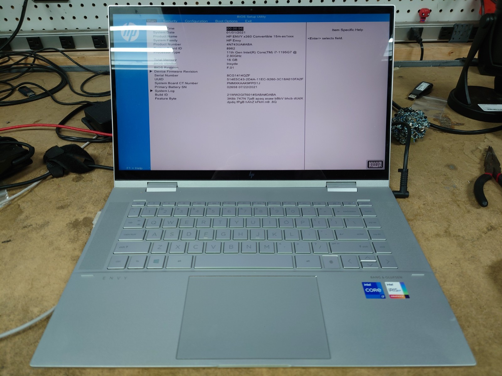 HP Envy x360 15m-es1023dx 15.6" FHD Touch i7-1195G7 16GB RAM 512GB SSD No OS