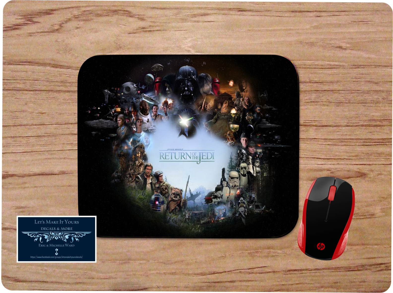 STAR WARS RETURN OF THE JEDI COLLAGE CUSTOM MOUSE PAD DESK MAT HOME SCHOOL GIFT 