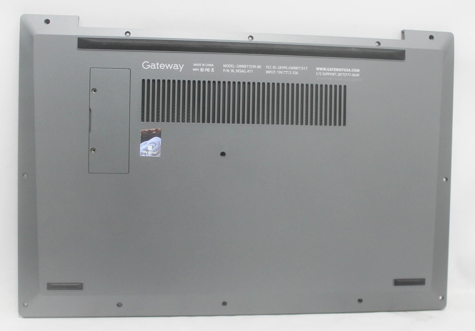 GWNR71539-BK-BASE Gateway Bottom Base Cover Gray Gwnr71539-Bk "GRADE A"