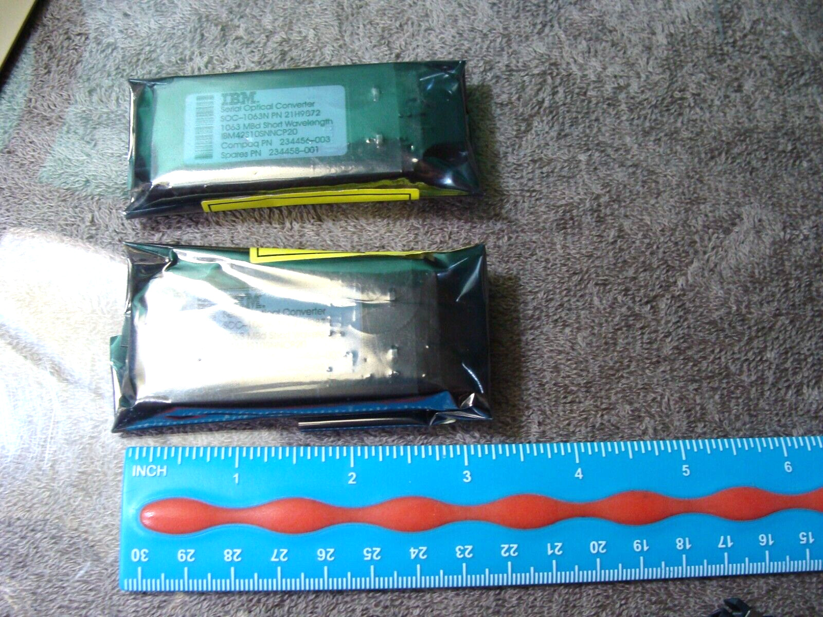 2 New IBM 1 Gbps 1000Base-SX GBIC Fiber Optic Transceiver Serial Optical 21H9872