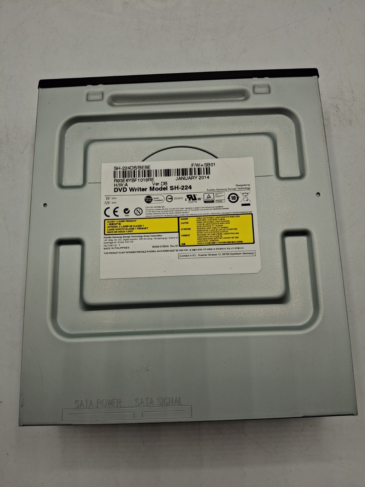 Toshiba Samsung 24x SATA DVD+RW DVD-Writer Internal Optical Drive(SH-224DB/BEBE)