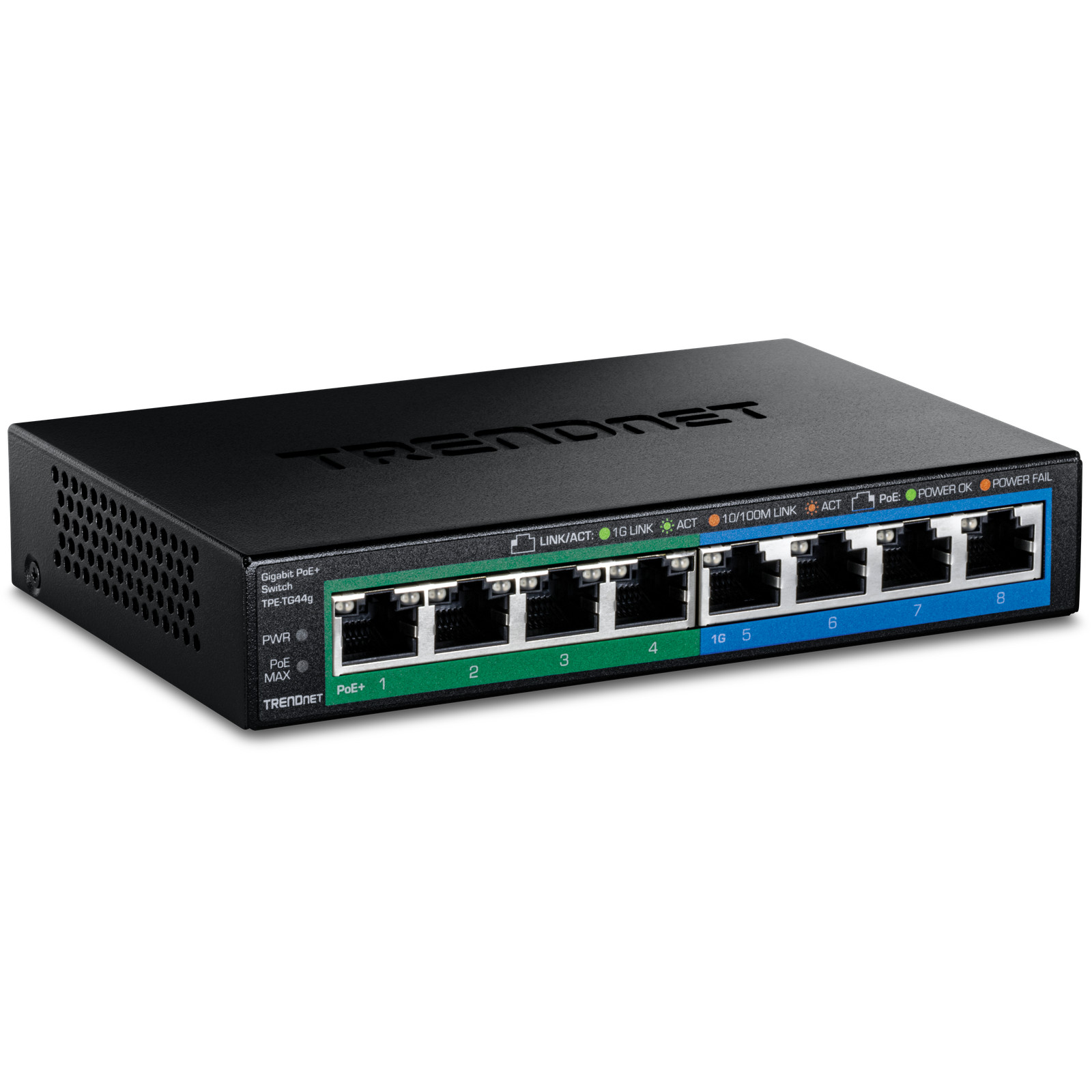 TRENDnet TPE-TG44g  8-Port Gigabit PoE+ Switch