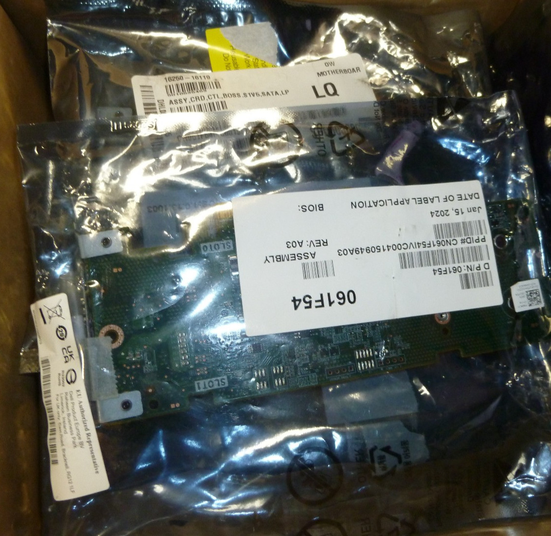(LOT OF 5) Dell BOSS-S1 2x M.2 SSD PCIe Storage Adapter Card Low Profile 61F54