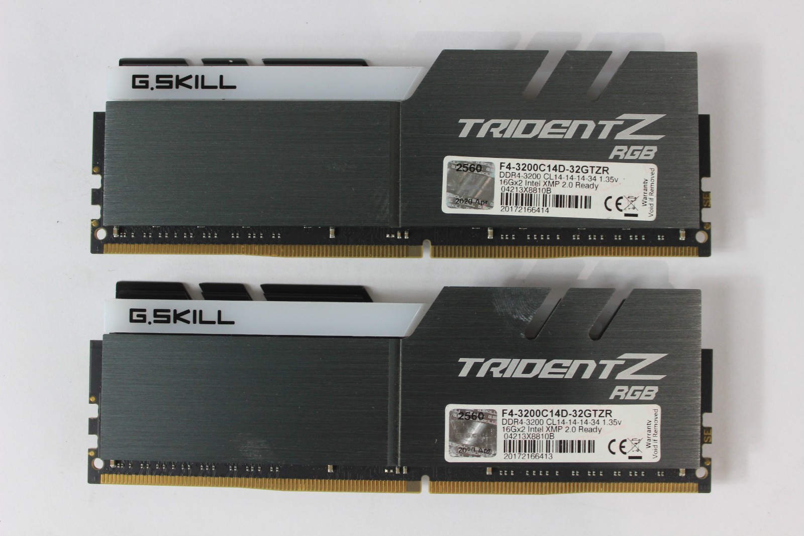 G.SKILL Trident Z RGB 32GB (2x16GB) DDR4 RAM 3200MHz F4-3200C14D-32GTZR