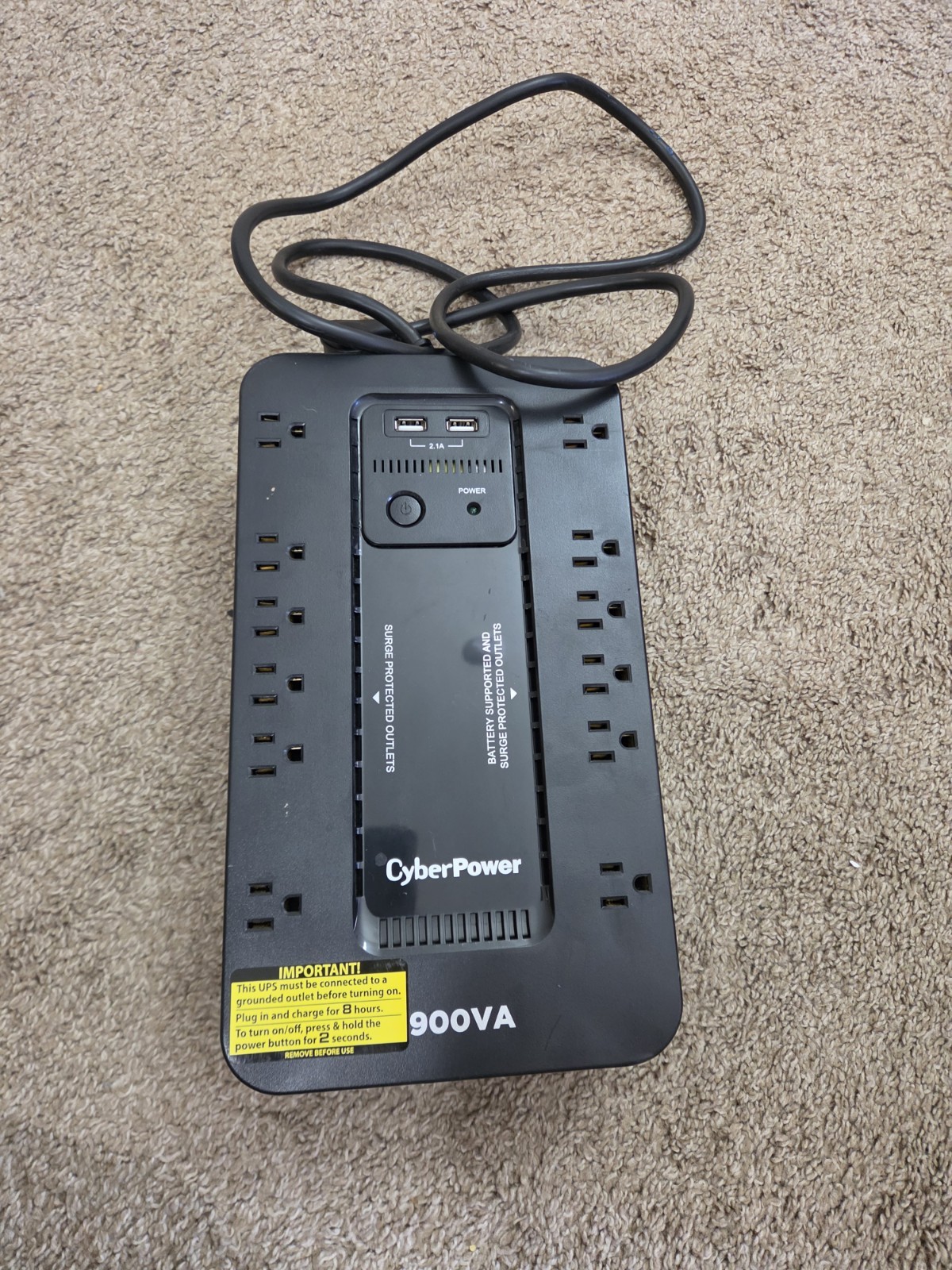 CyberPower 12-Outlet 950VA PC Battery Back-Up System and Surge Protector SX950U
