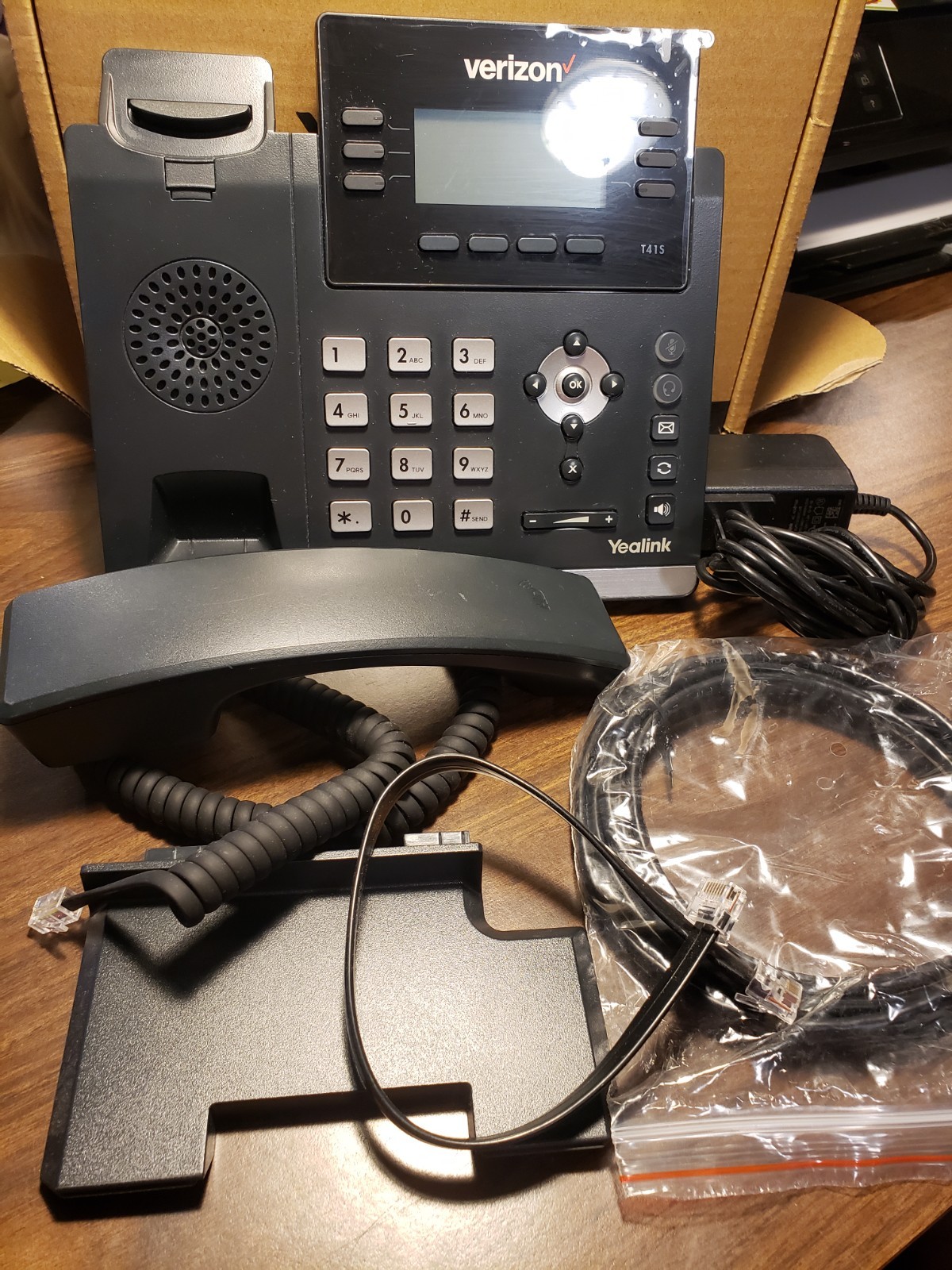 Yealink SIP-T41S ULTRA ELEGANT IP Phone open box with AC power cord + See Photos