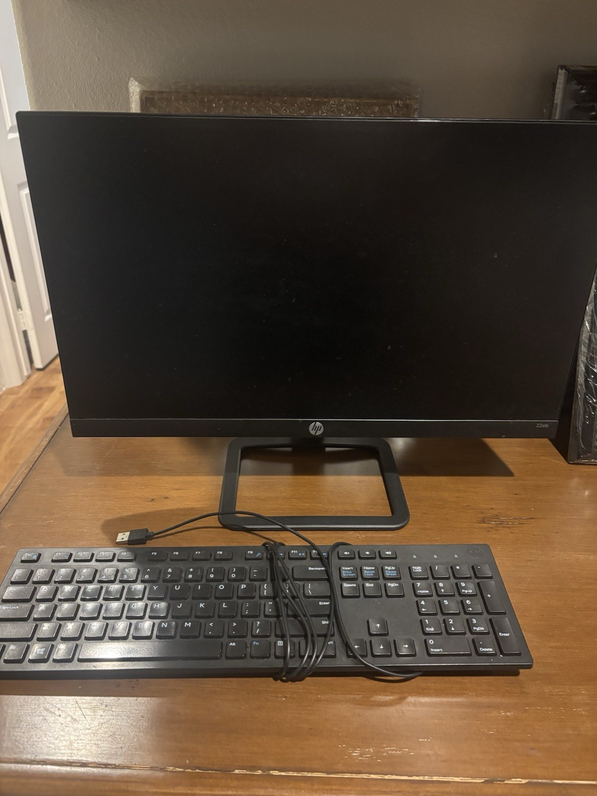 HP 22EB 21.5-inch Monitor And Keyboard
