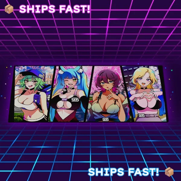 GamerSupps Waifu Cups Season 4.5 Mouse Pad  NEW + UNUSED