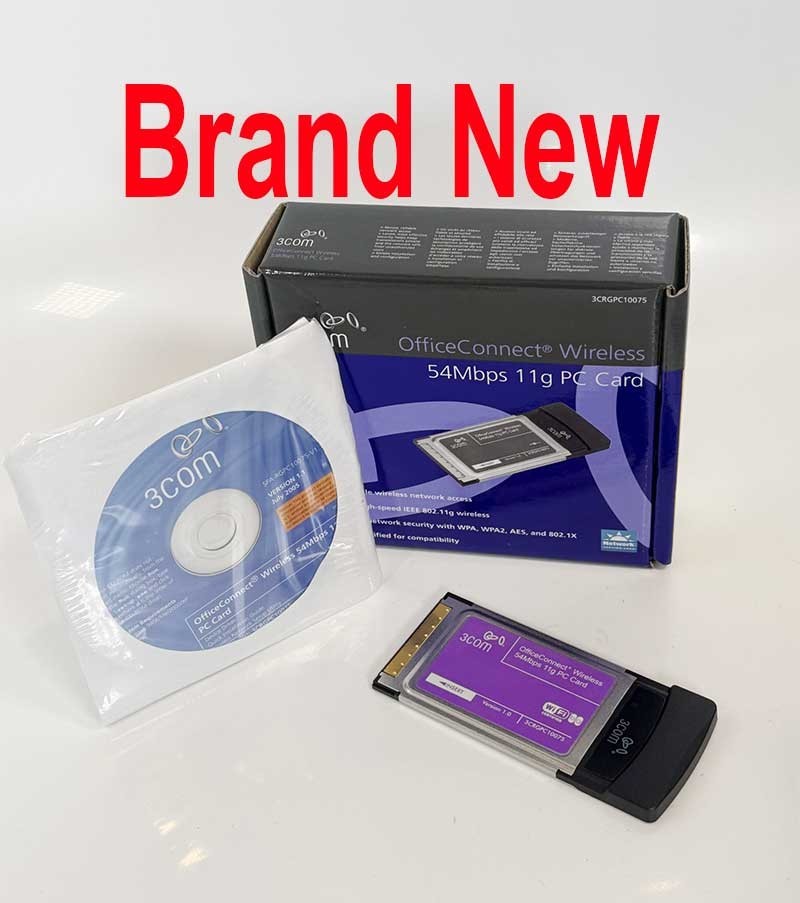 3Com 54Mbps 802.11g Wireless PCMCIA PC Card LAN Adapter (Brand New, Sealed)