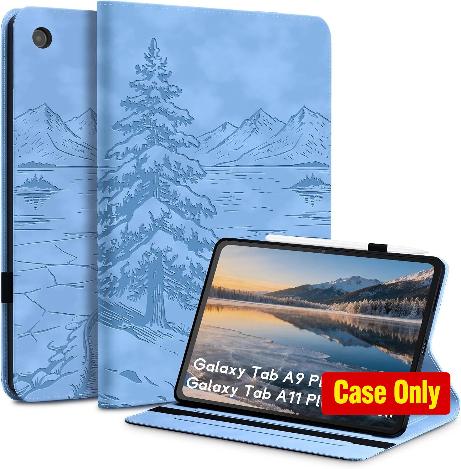 Galaxy Tab A11 Plus 11" Case - Slim Folio, Premium Leather, Adjustable Stand, IC