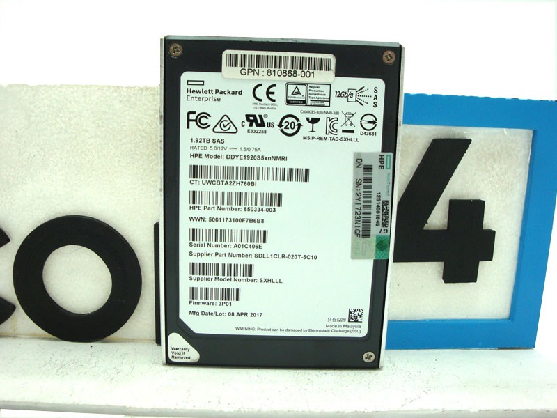HP DDYE1920S5XNNMRI HPE 3PAR SS 8000 1.92TB 6G 2.5INCH SAS SSD