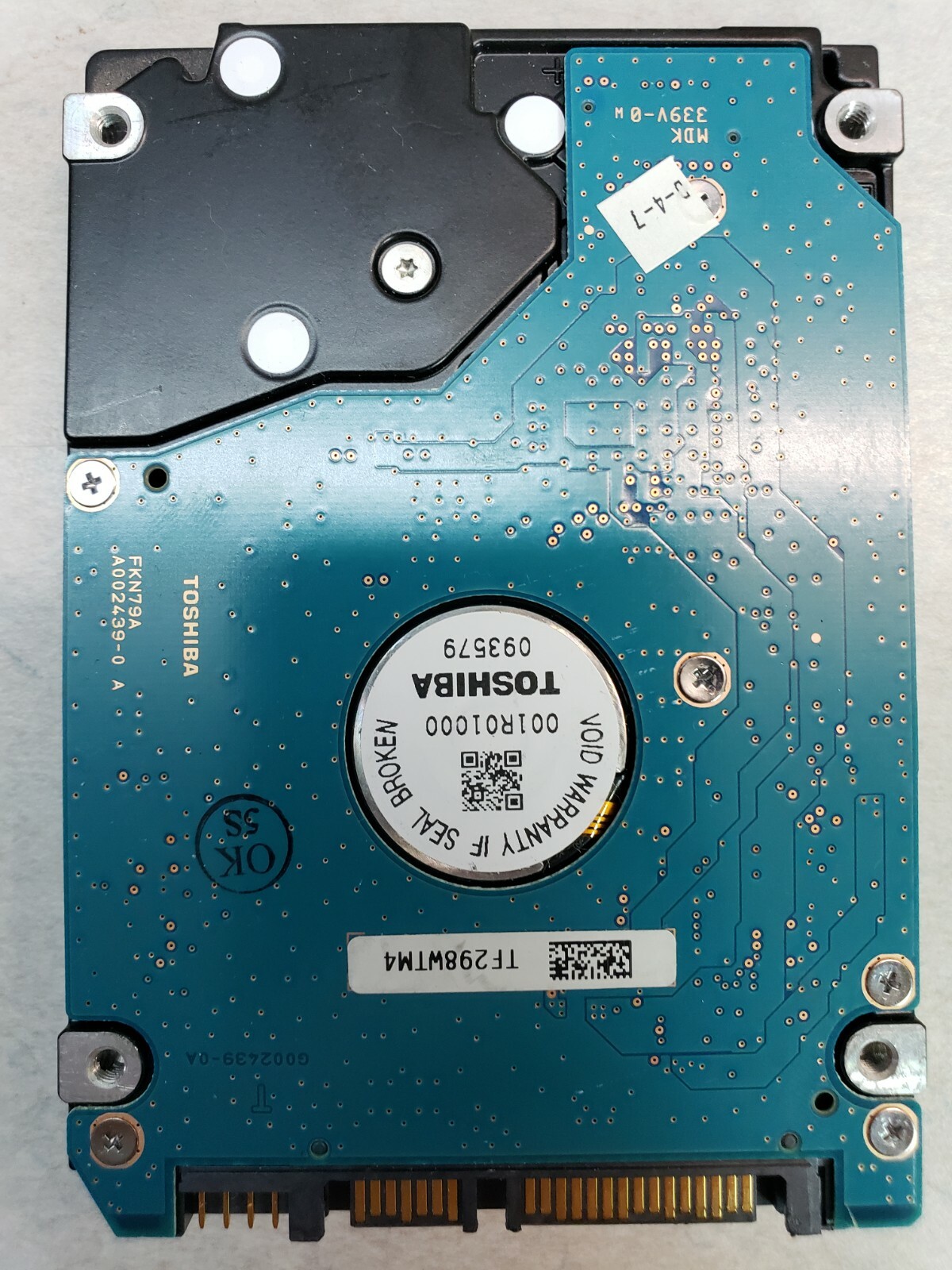 Toshiba PCB only, no drive, G002439-0A