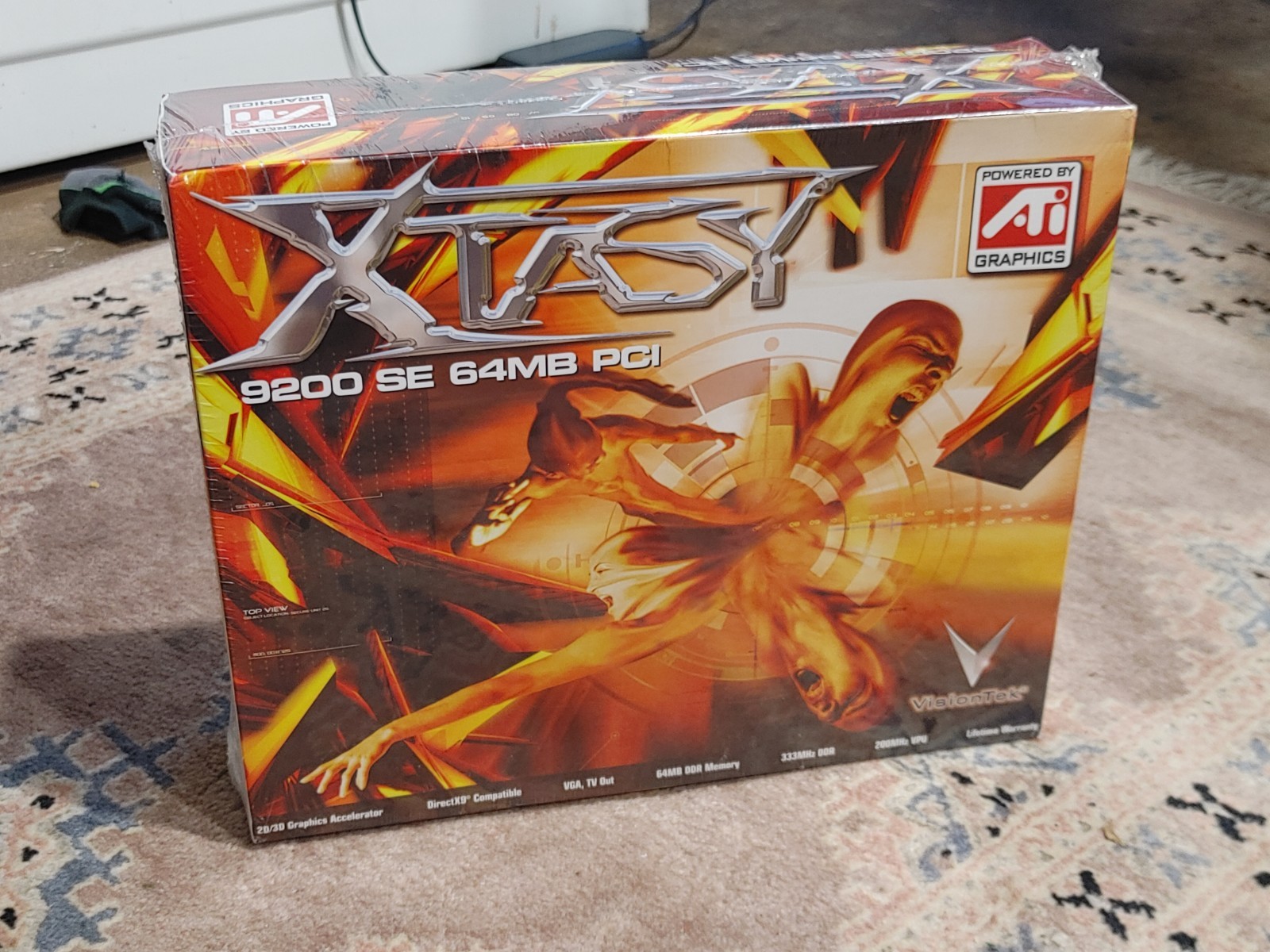 NEW SEALED VisionTek Xtasy ATI Radeon 9200 SE 64MB PCI Graphics Card Retro GPU