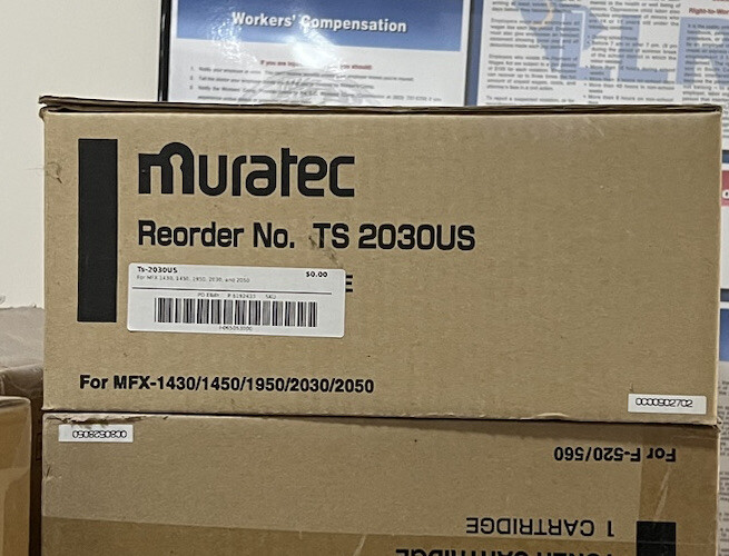 Genuine Muratec TS 2030 Toner in Sealed Factory Box OEM NEW MFX-1430/1450/2050