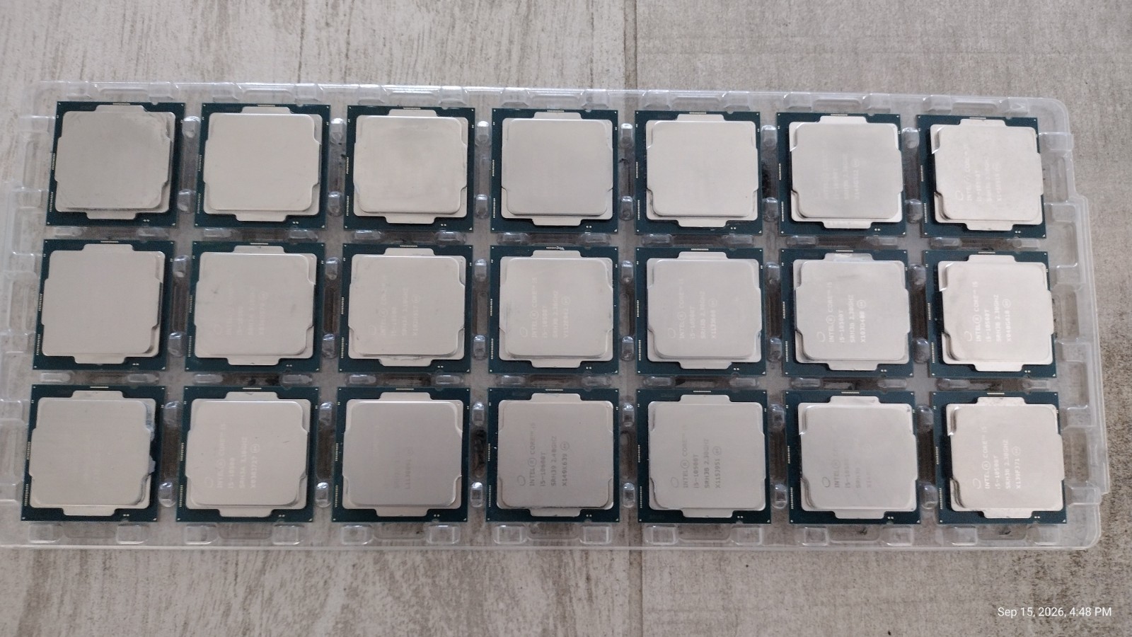 *LOT OF 21 Intel Core i5-10500/10500T SRH3A SRH39 DESKTOP CPU PROCESSORS*