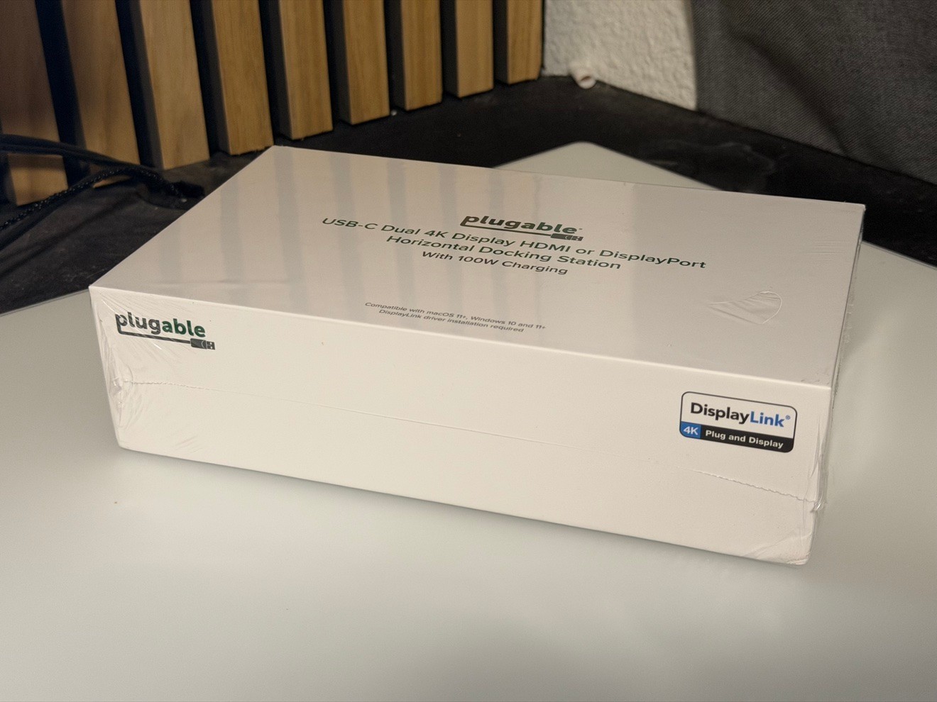 Plugable UD-6950PDH USB-C Dual 4K Docking Station HDMI DisplayPort 100W Sealed