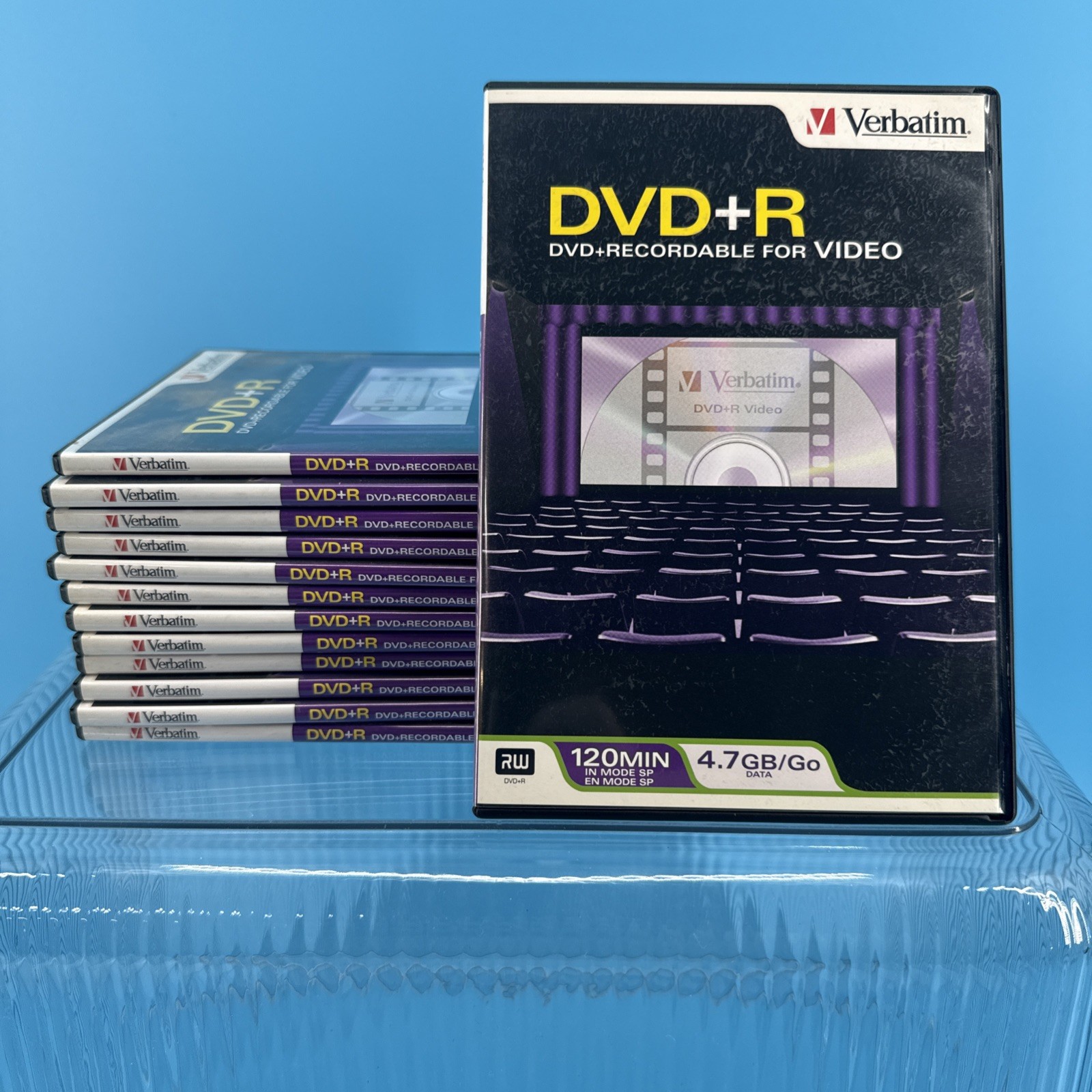 Verbatim DVD+R Recordable Video Blank 120 Minutes 4.7GB Disc Trim Case - 13