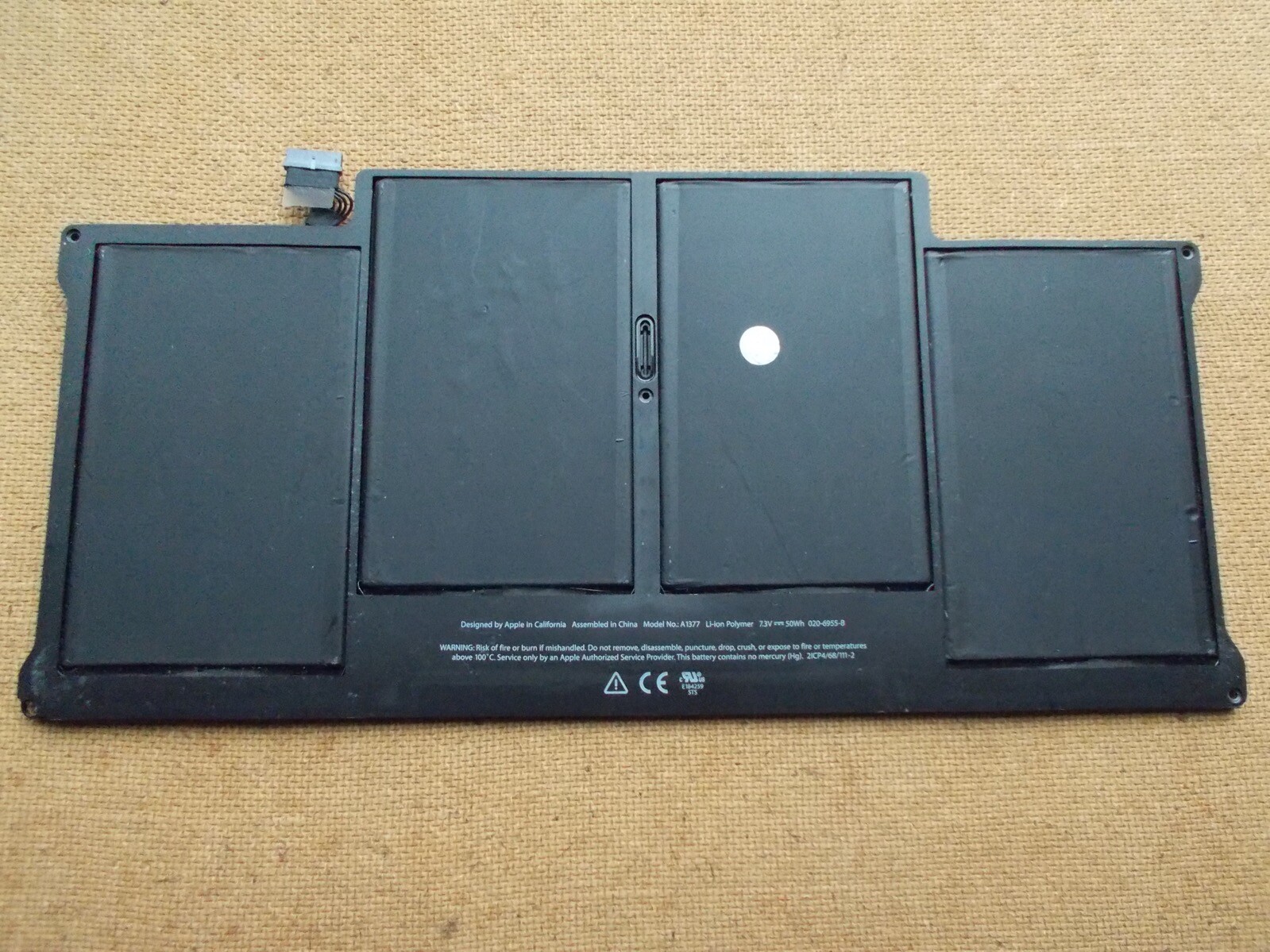  Apple MacBook Air 13" A1369 A1377 Original Battery 733 cycles, Normal/Service