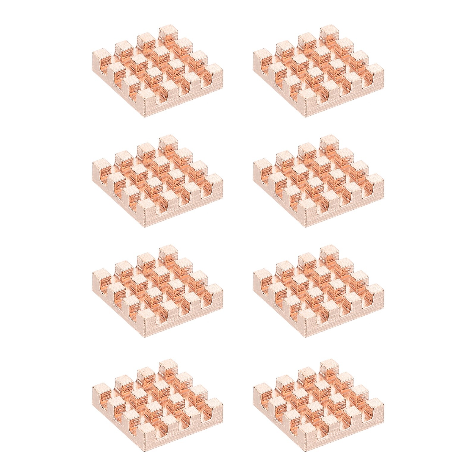 8 Pcs Copper Heatsink 12x12x3mm, Heat Sink Cooler Radiator for