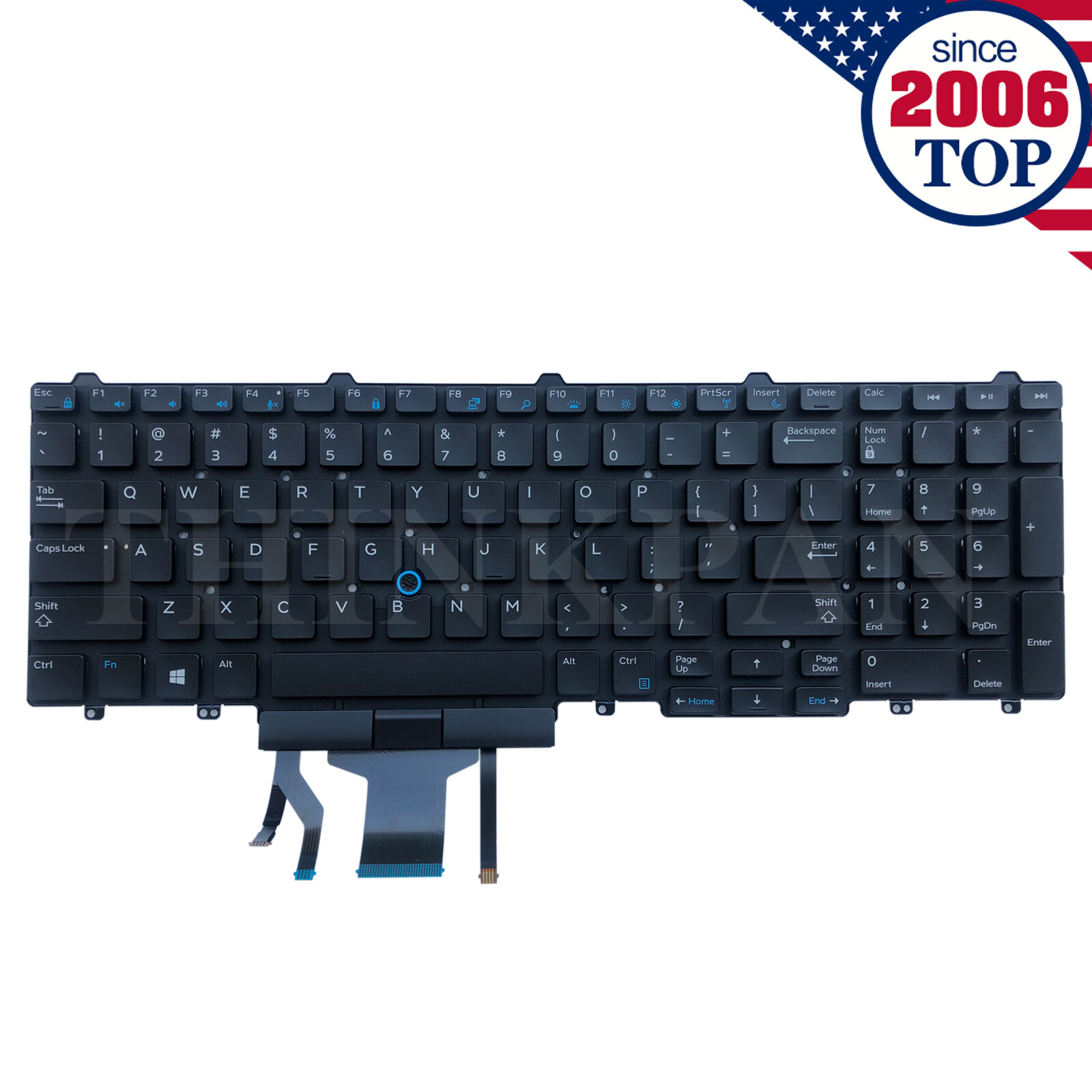Genuine US Keyboard Backlit for Dell Latitude E5570 E5550 5550 E5580 383D7