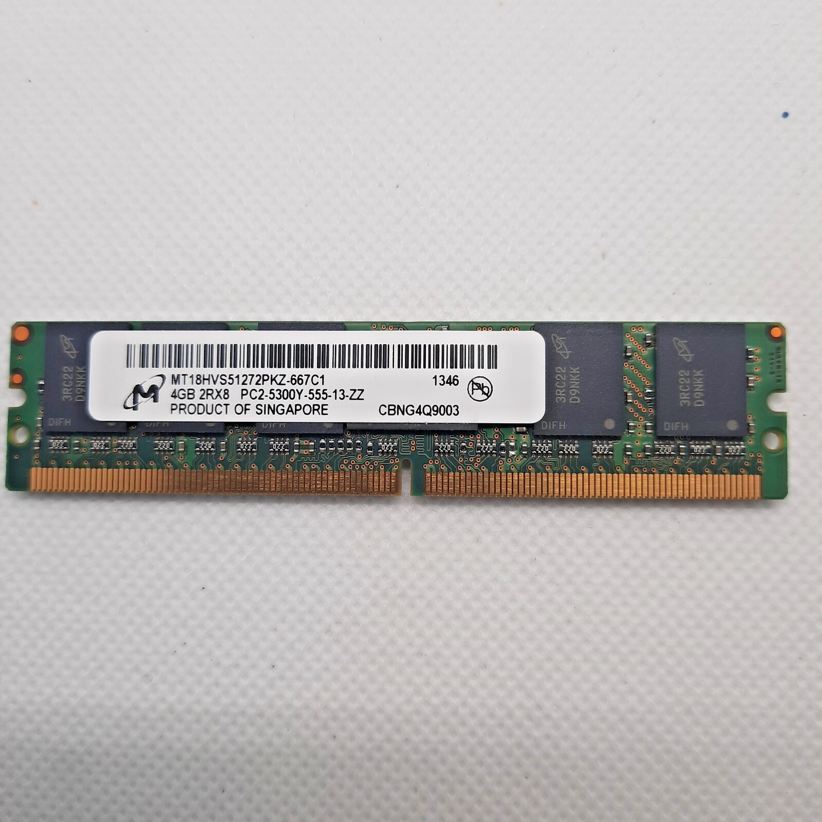 Micron, MT18HVS51272PKZ-667C1 4GB MINI-DIMM, PC2-5300 DDR2-667MHz