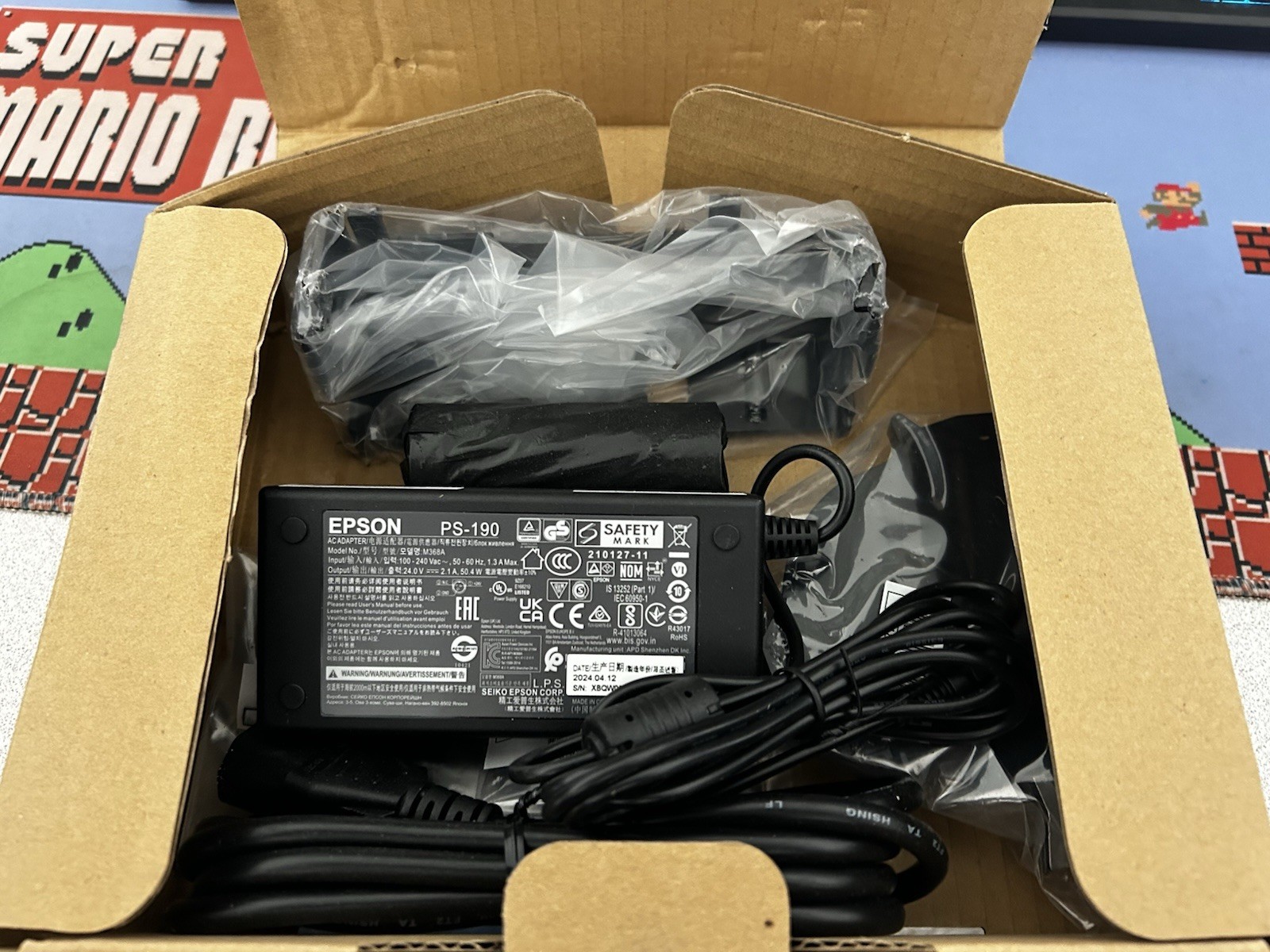 NEW Epson OEM PS-190 AC Adapter Power Supply M368A Starter Kit POS Printer