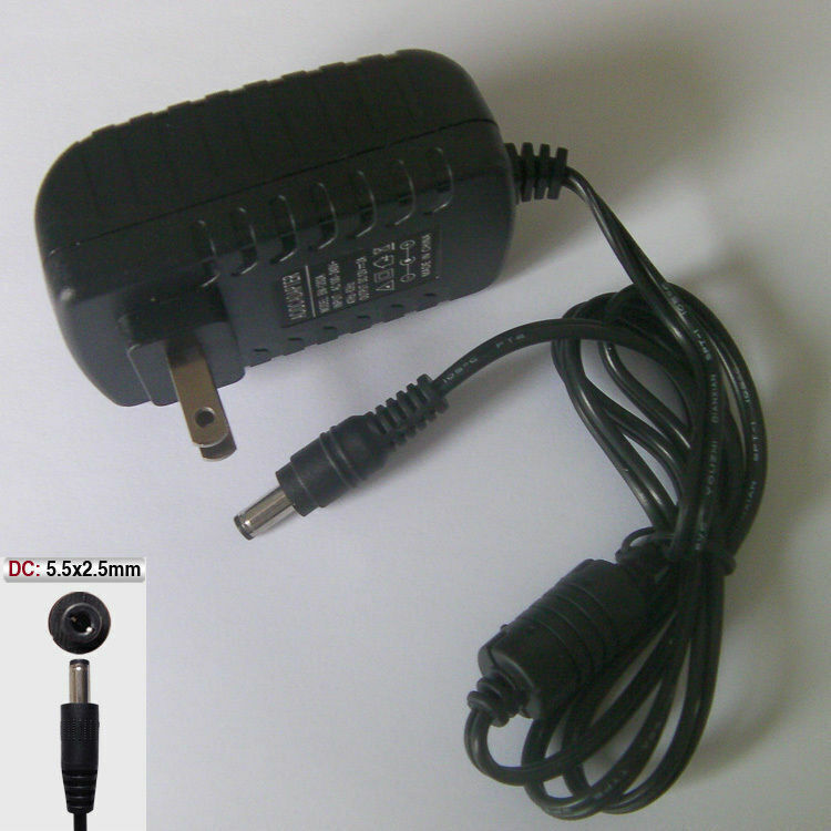 110-240V AC to DC 12V 2A Wall Charger Power Supply Adapter US Plug 5.5mm Router