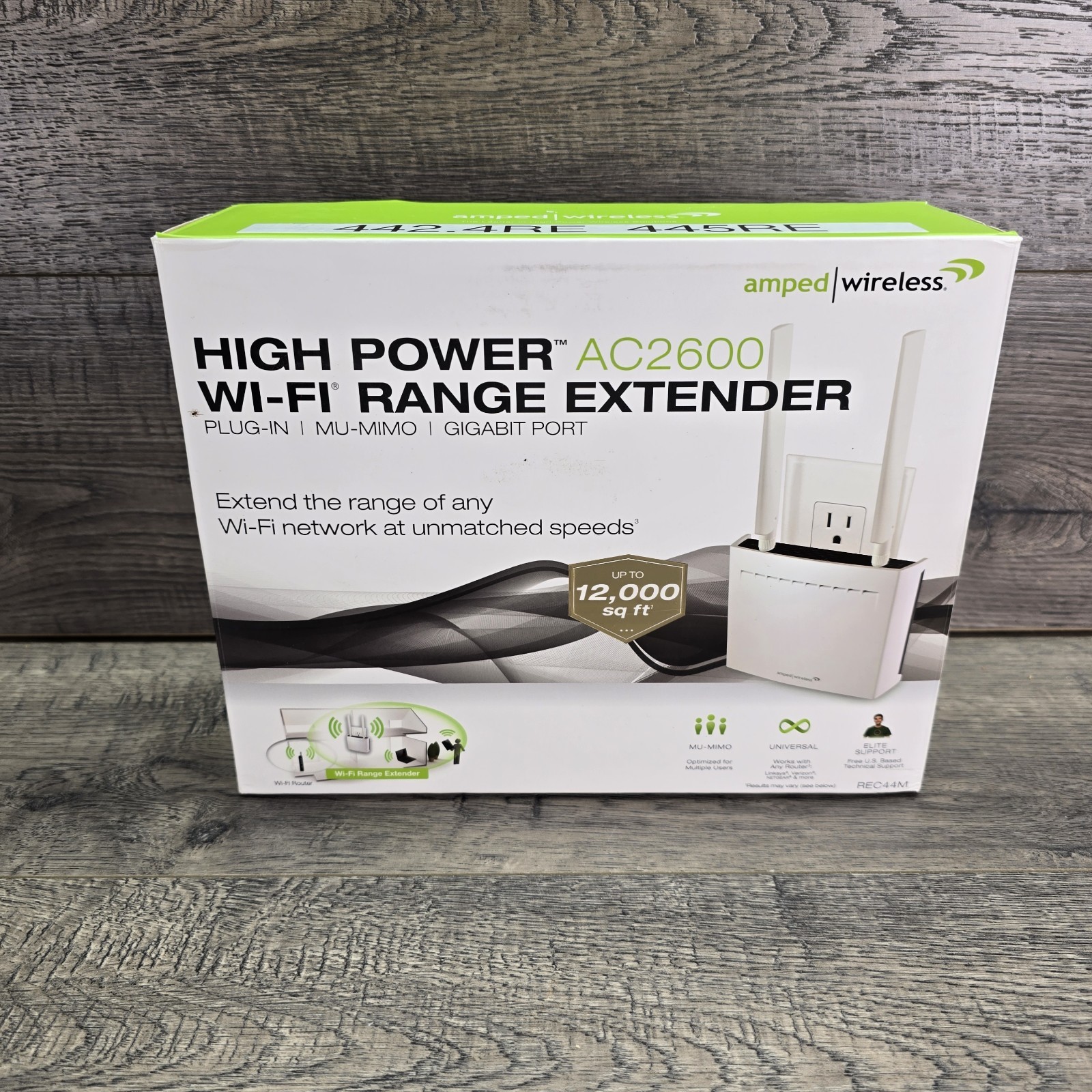 Amped Wireless High Power Plug-In AC2600 Wi-Fi Range Extender REC44M