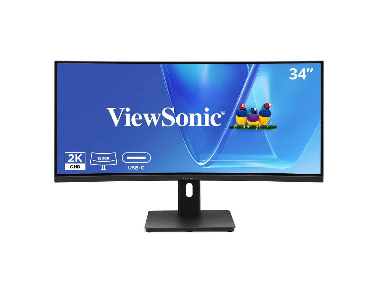 ViewSonic VG3409C 34 Inch 1440p Ultrawide Monitor - Curved VA Display with 120 H