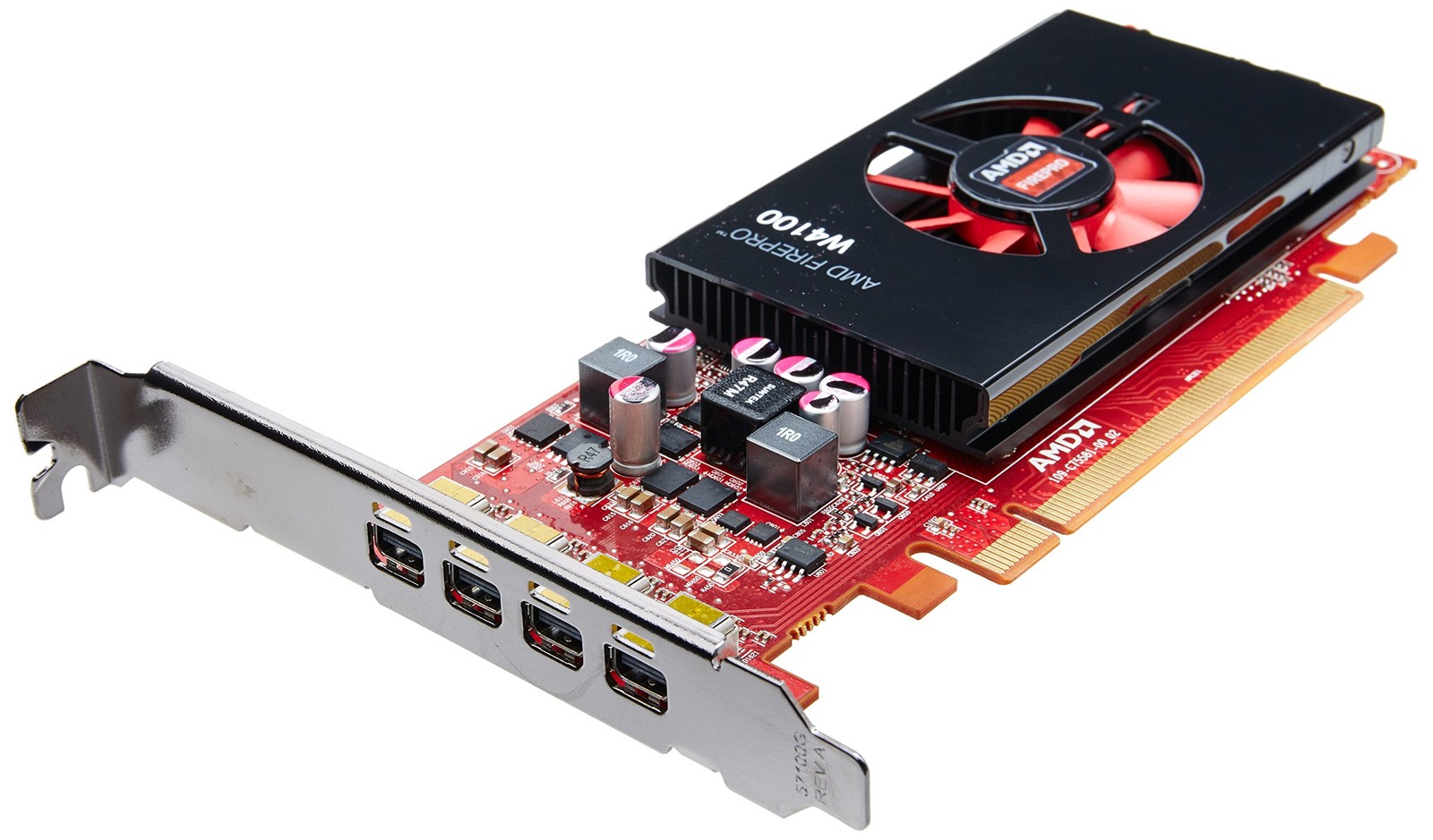 Sapphire AMD FirePro W4100 2GB GDDR5 Quad Mini DP PCI-Express Graphics Card 100