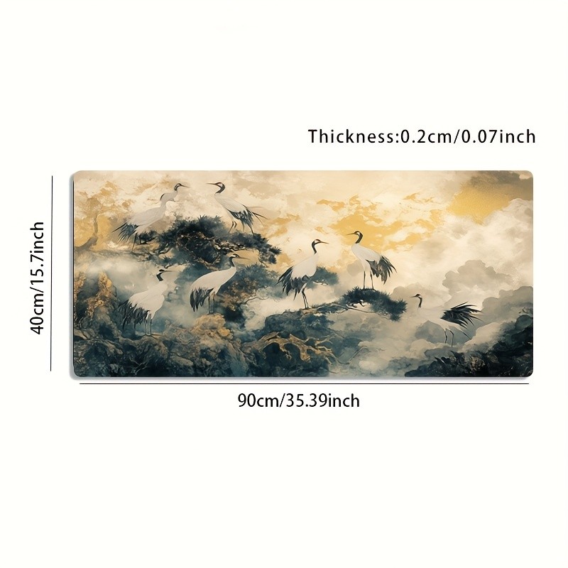 1pc Large-sized Esports Gaming Mouse Pad Featuring a Classical Chinese-style G