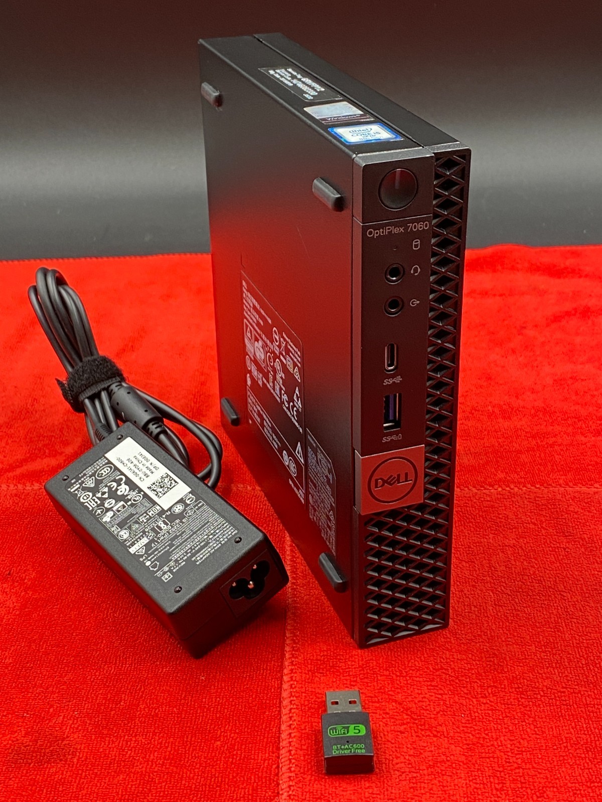 DELL OPTIPLEX 7060 MICRO PC i5-8500T 16GB RAM 256GB SSD WiFi WINDOWS 11 PRO+AC