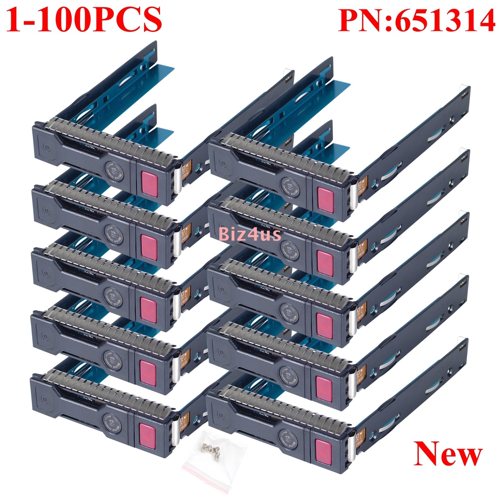 Lot 651314-001 3.5" LFF HDD Tray Caddy for HP Gen10 Gen 9 Gen 8 Servers SAS SATA