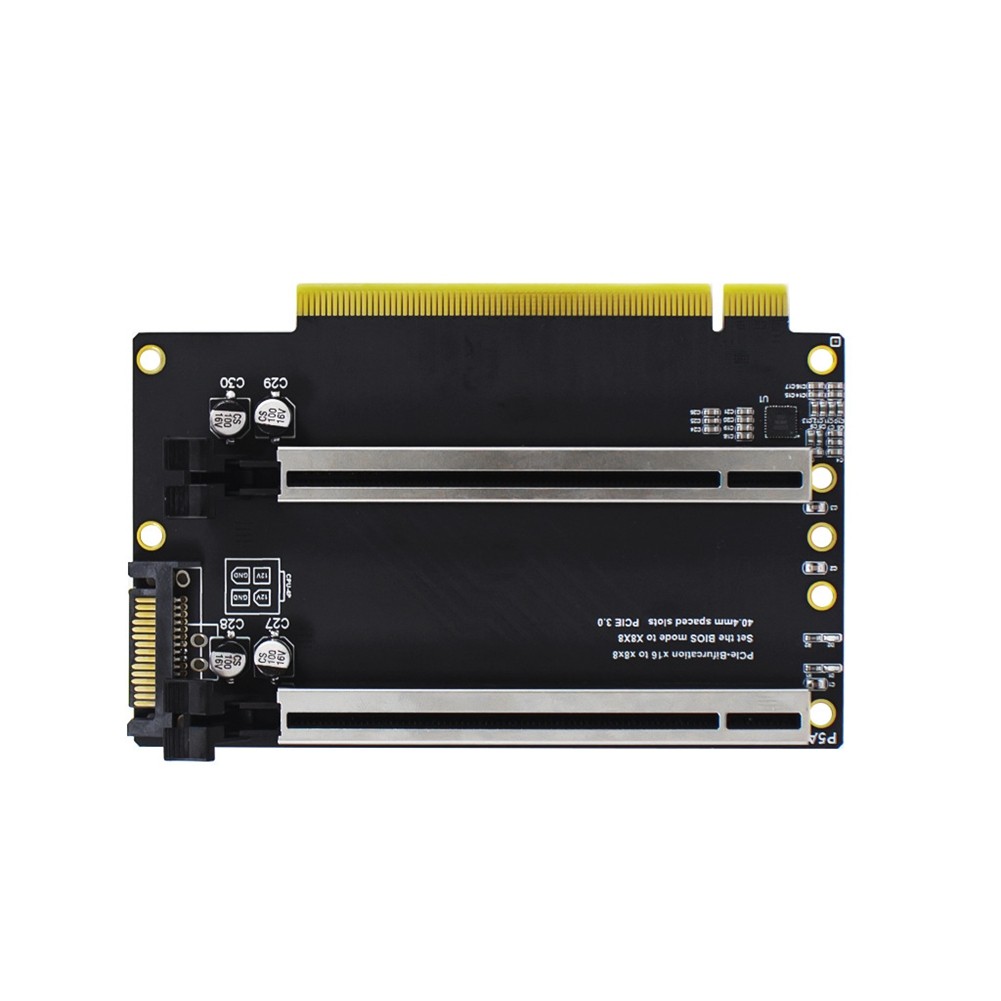 PCIE 3.0 X16 1 to 2 Expansion Card Gen3 Split Card PCIe X16 to X8X8 40.4mm2060