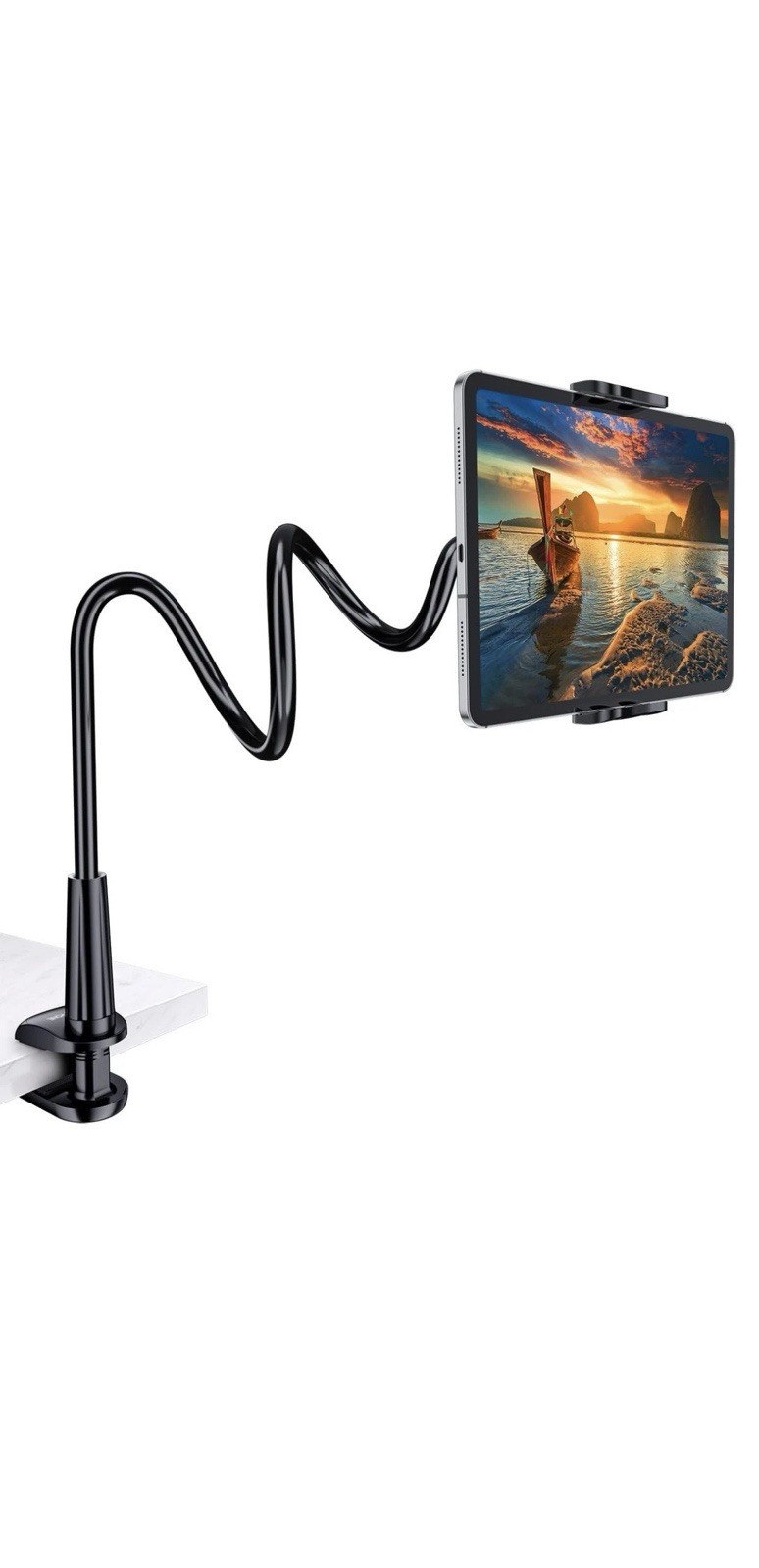 Tryone 5043026 Gooseneck Tablet Stand Mount Holder - Black