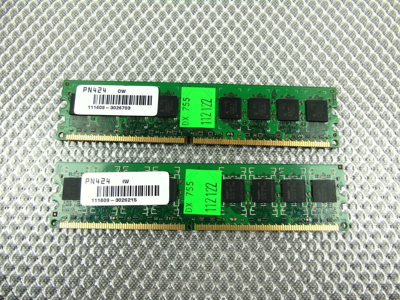 Dell OptiPlex 755 Tower 2GB (2 x 1GB) PC2-5300U 533MHz DDR2 Memory - PN424