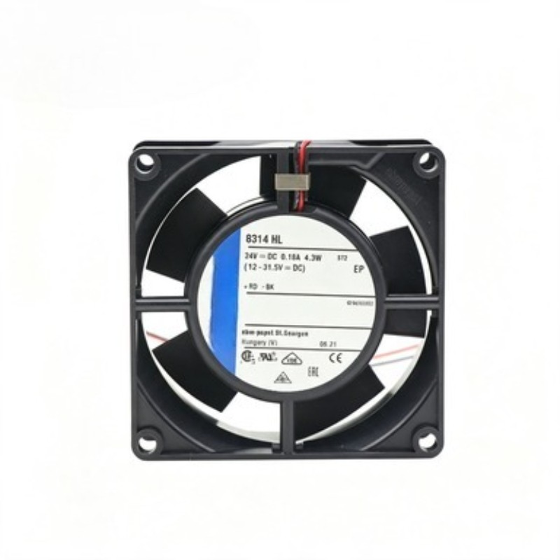 Ebmpapst 8314HL Axial Fan DC 24V 0.18A 4.3W 80*80*32mm 39.4CFM 2wire Cooling Fan