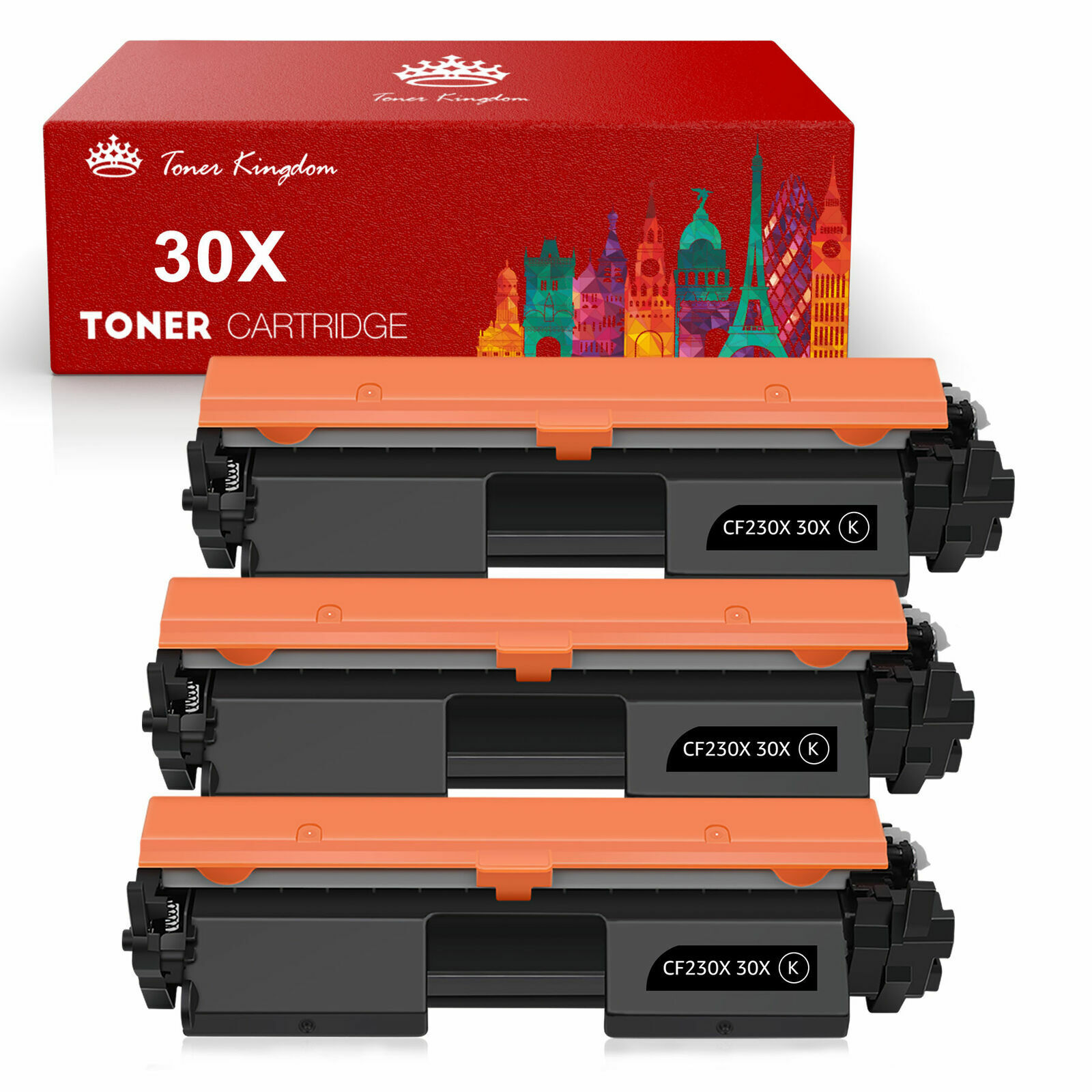 3PK CF230X 30X Black Toner Cartridge LaserJet Pro For HP M203D M203DN M203DW